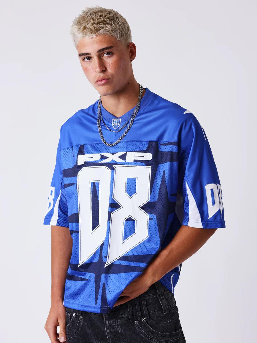 T-shirt Training con scollo a V PXP blu