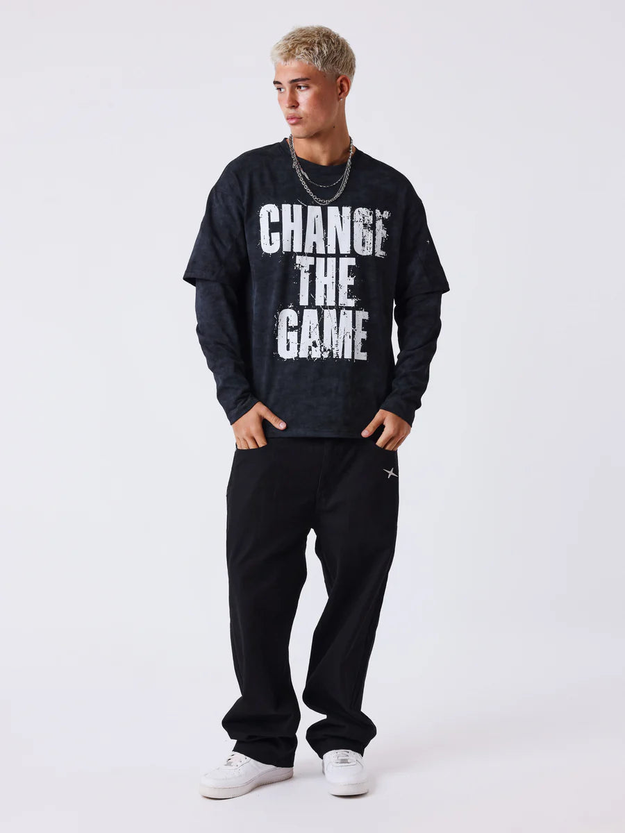 Longsleeve PXP "Change The Game" Grafica Grunge