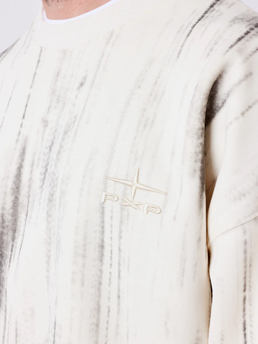 Felpa girocollo Slacker PXP panna