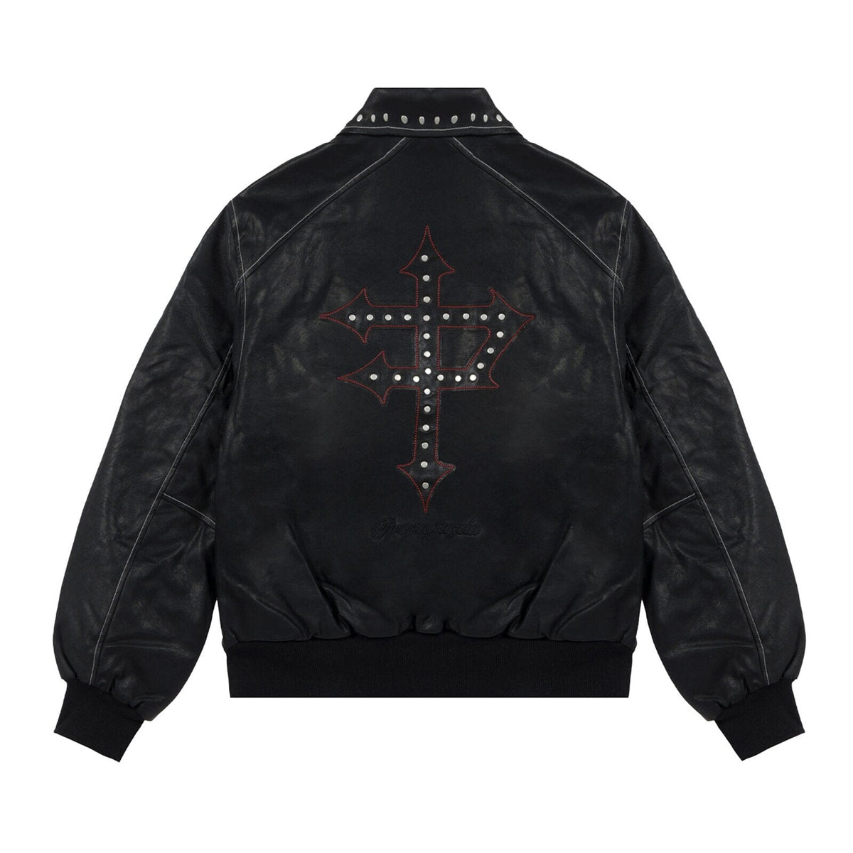 Giubbotto Propaganda in pelle Capital Varsity