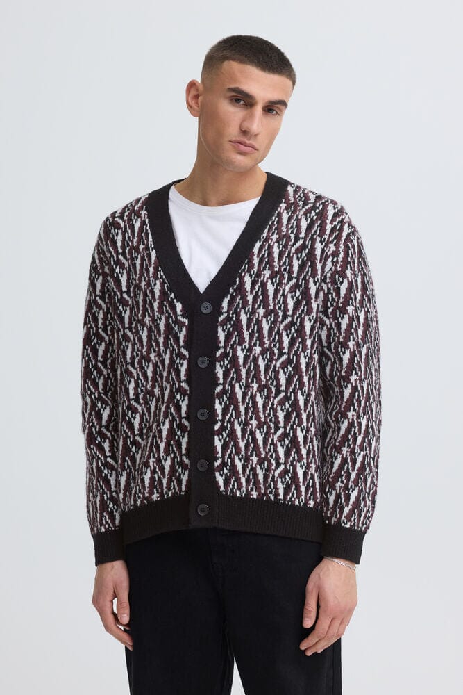Cardigan Borgogna Solid