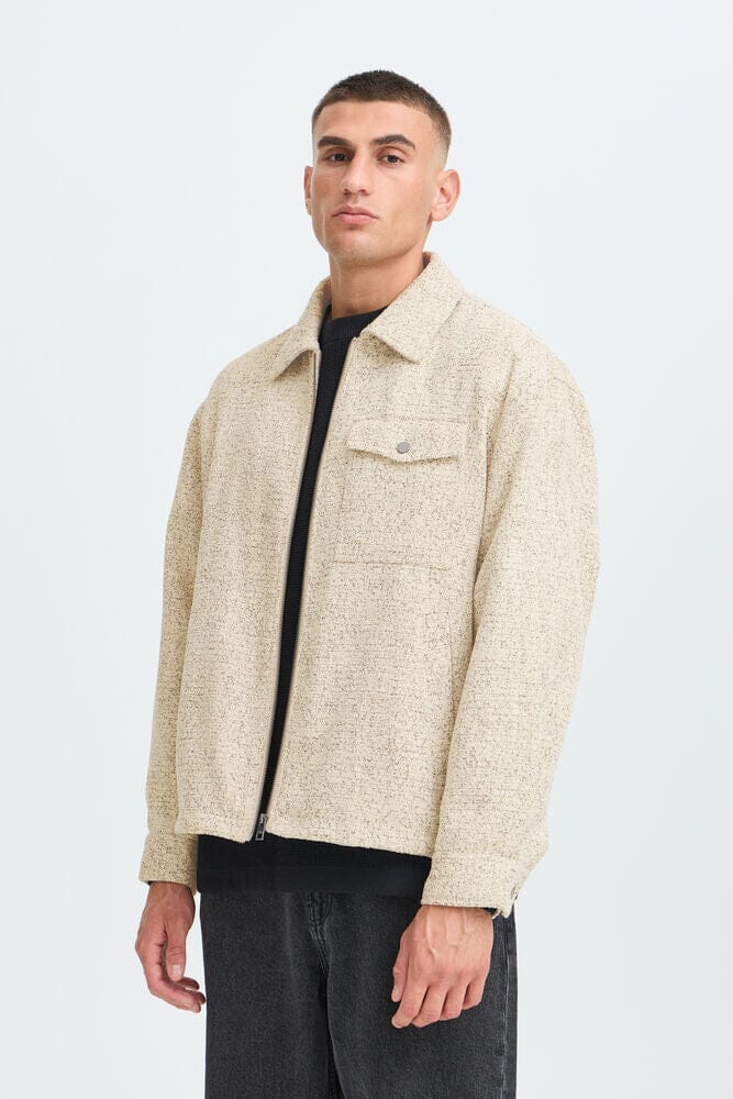 Jacket Tweed Crema Solid