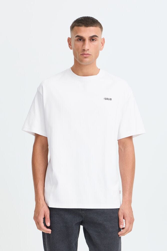 T-shirt Grafica Bianca Solid