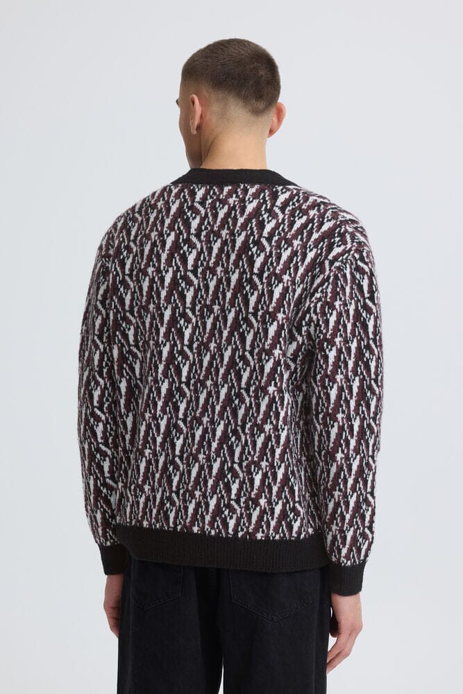 Cardigan Borgogna Solid
