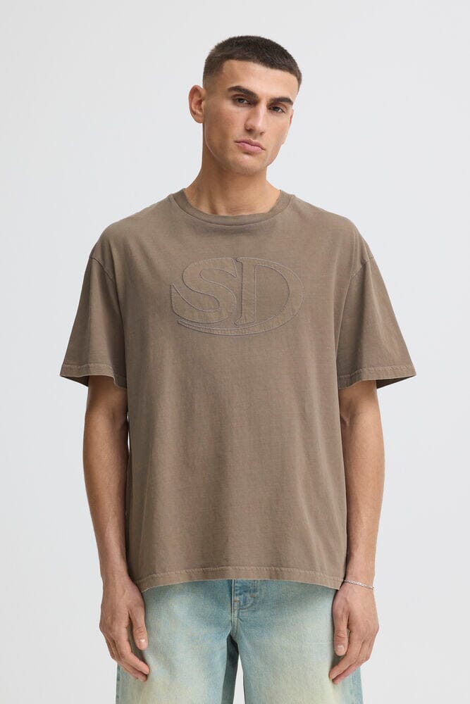 T-shirt Solid Vintage Brown