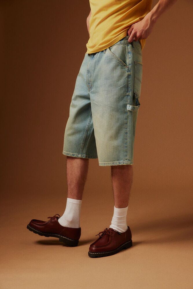 Short in denim Carpenter – Acid Wash Light Blue SOLID
