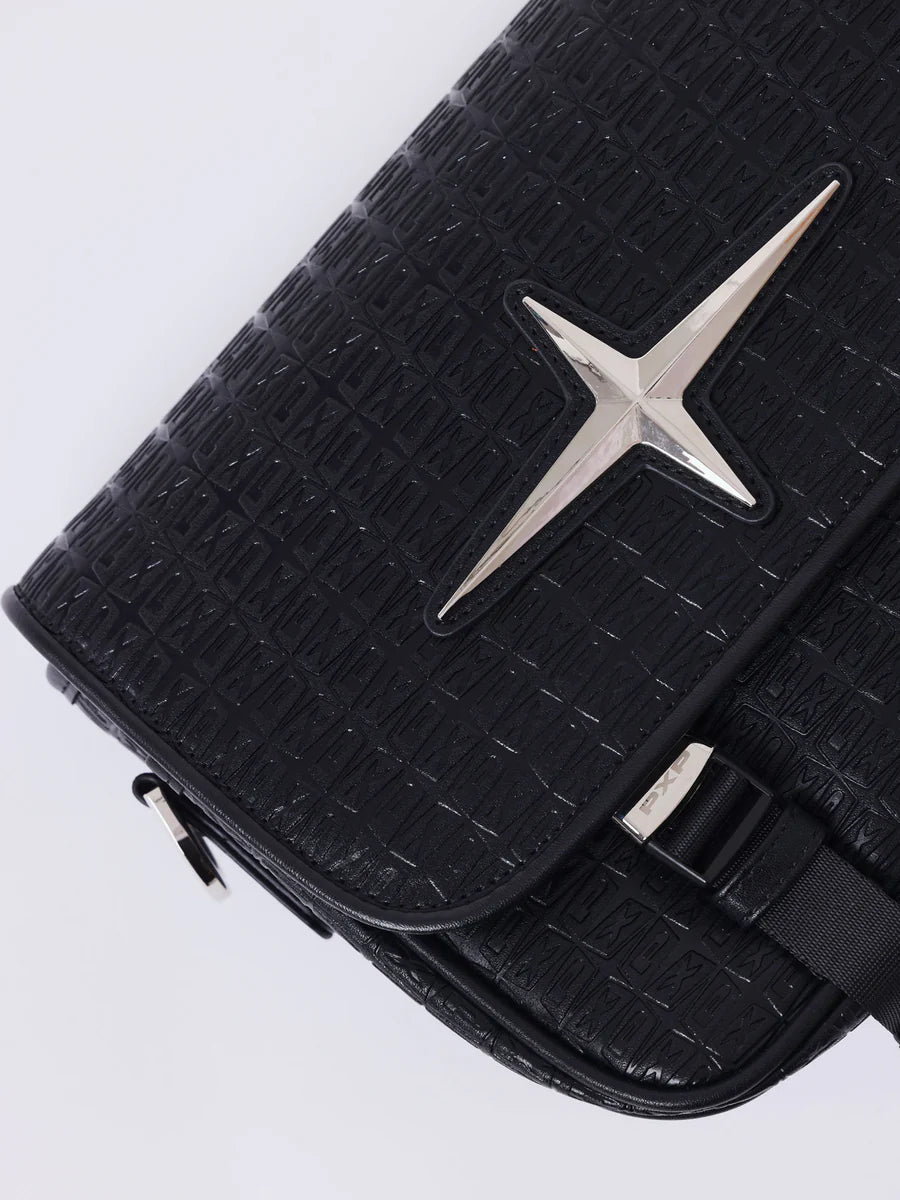 Borsa Crossbody PXP monogramma nera
