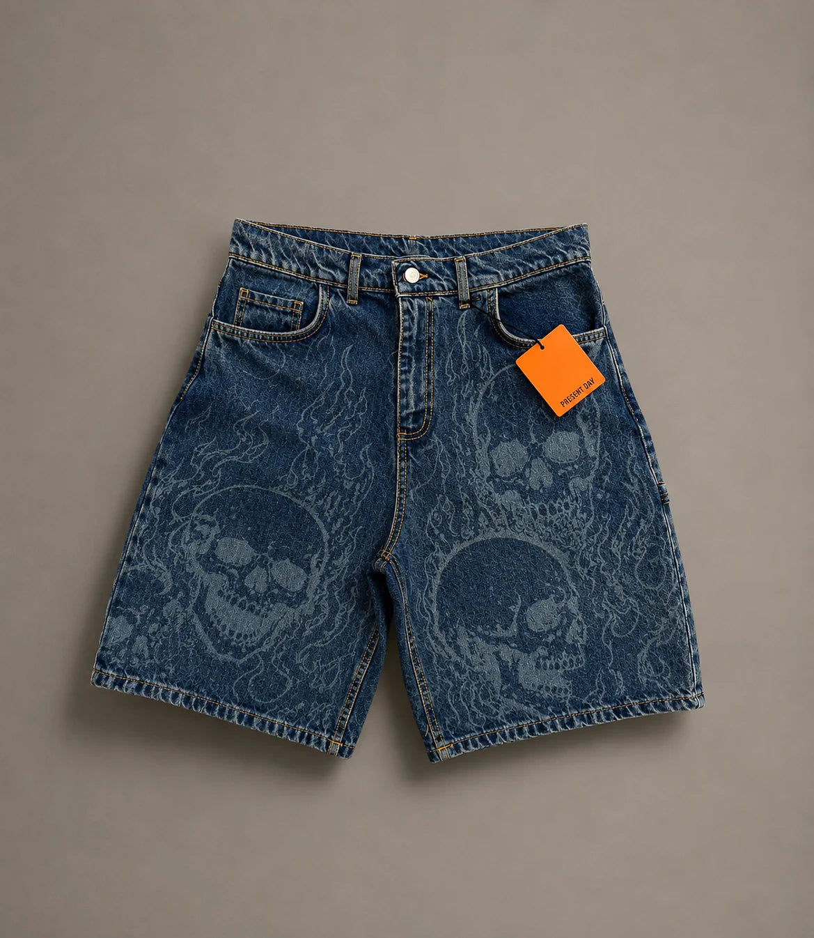 Short Skulls & Flames Blu