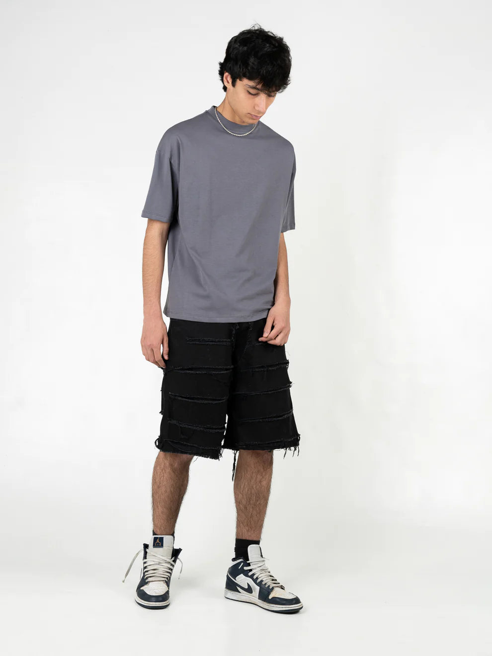 Short Double Denim nero Effemme Exclusive Lab - EFFEMME EXCLUSIVE LAB