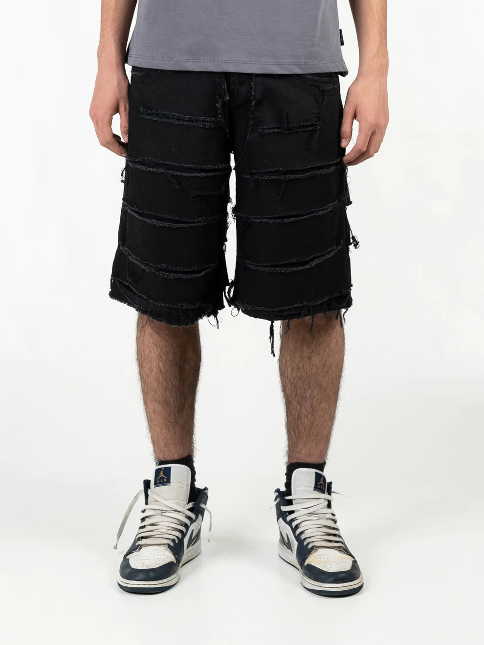 Short Double Denim nero Effemme Exclusive Lab - EFFEMME EXCLUSIVE LAB