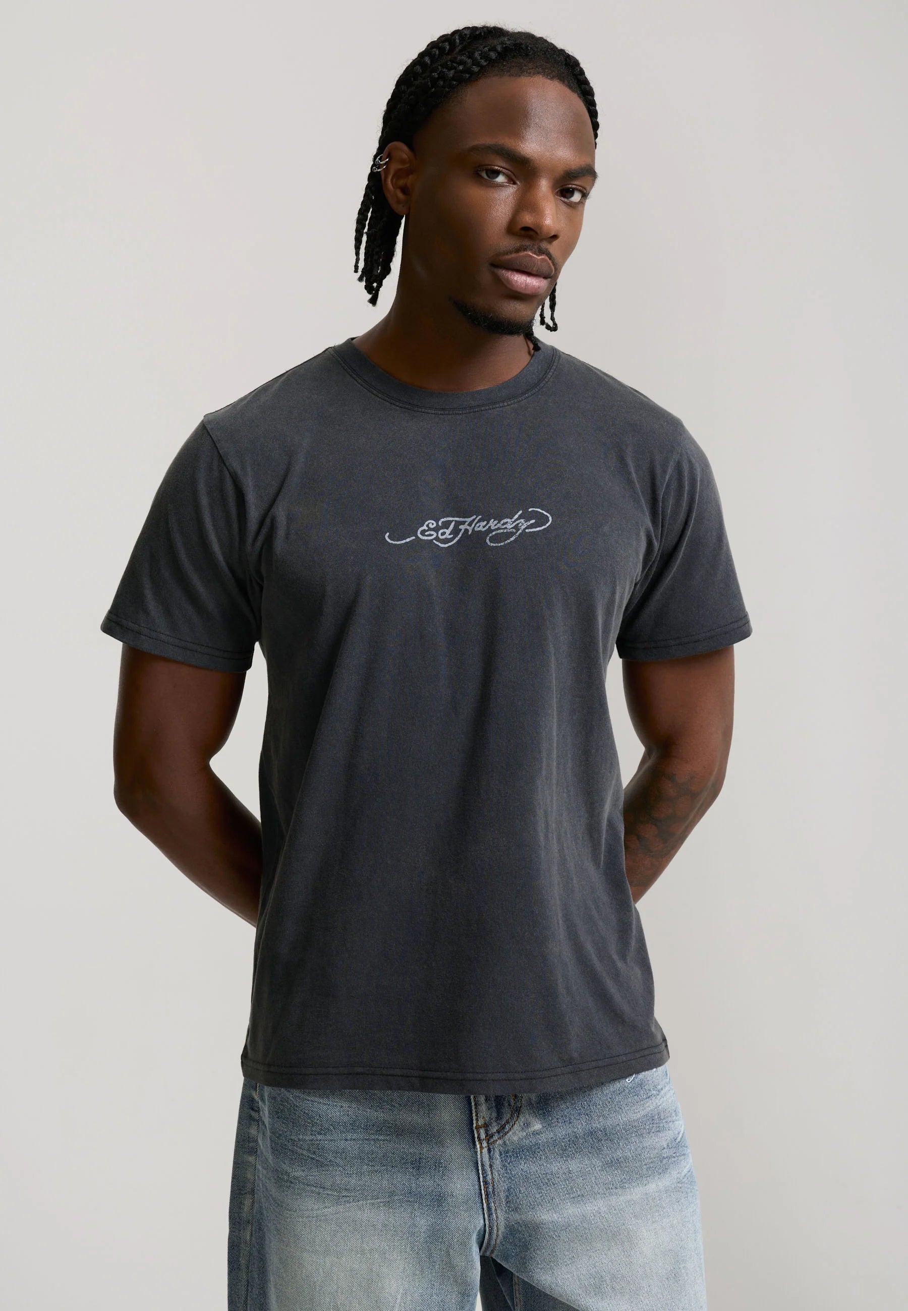 T-shirt Ed Hardy Dragon Panther Black