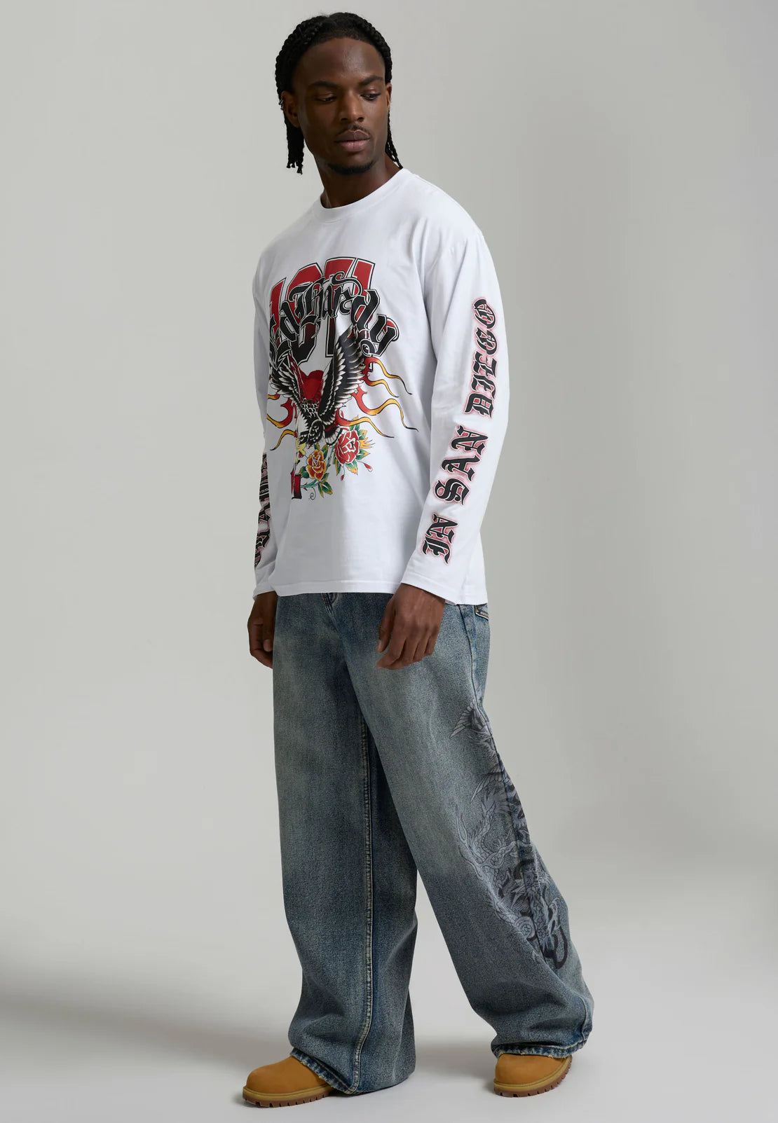 Jeans Ed Hardy Flaming Dragon Xxtra