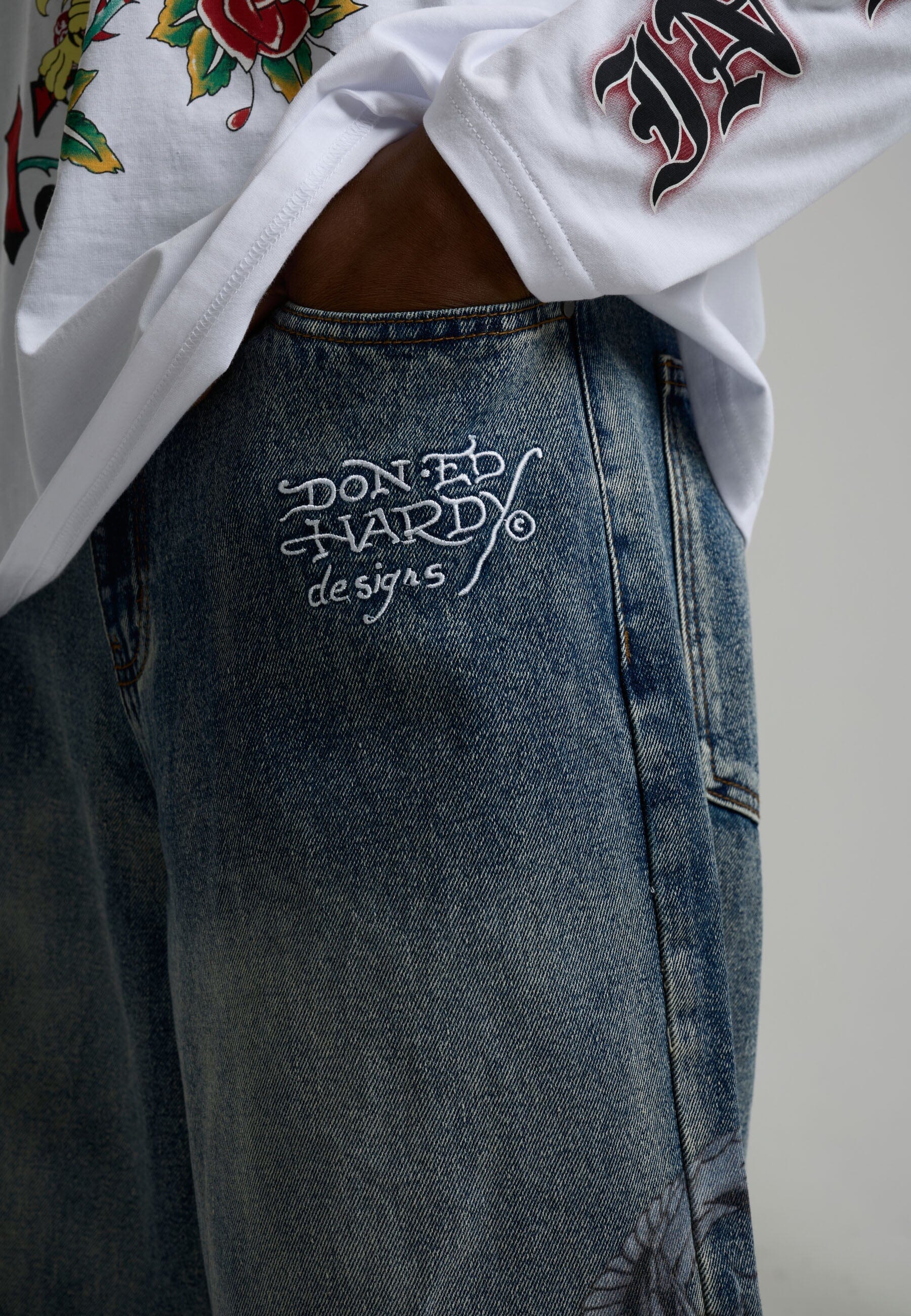 Jeans Ed Hardy Flaming Dragon Xxtra