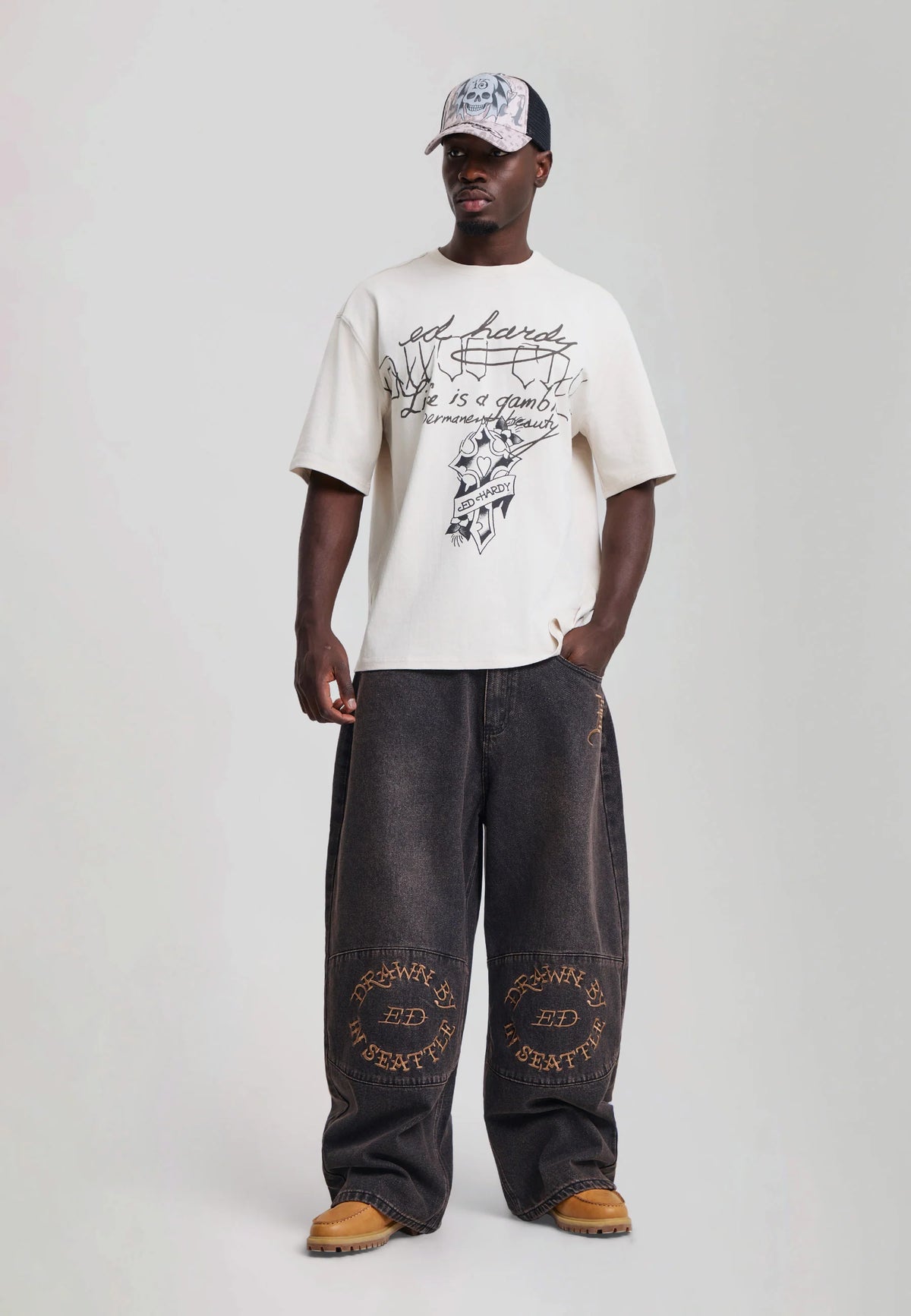 T-shirt Life Is A Gamble Ed Hardy