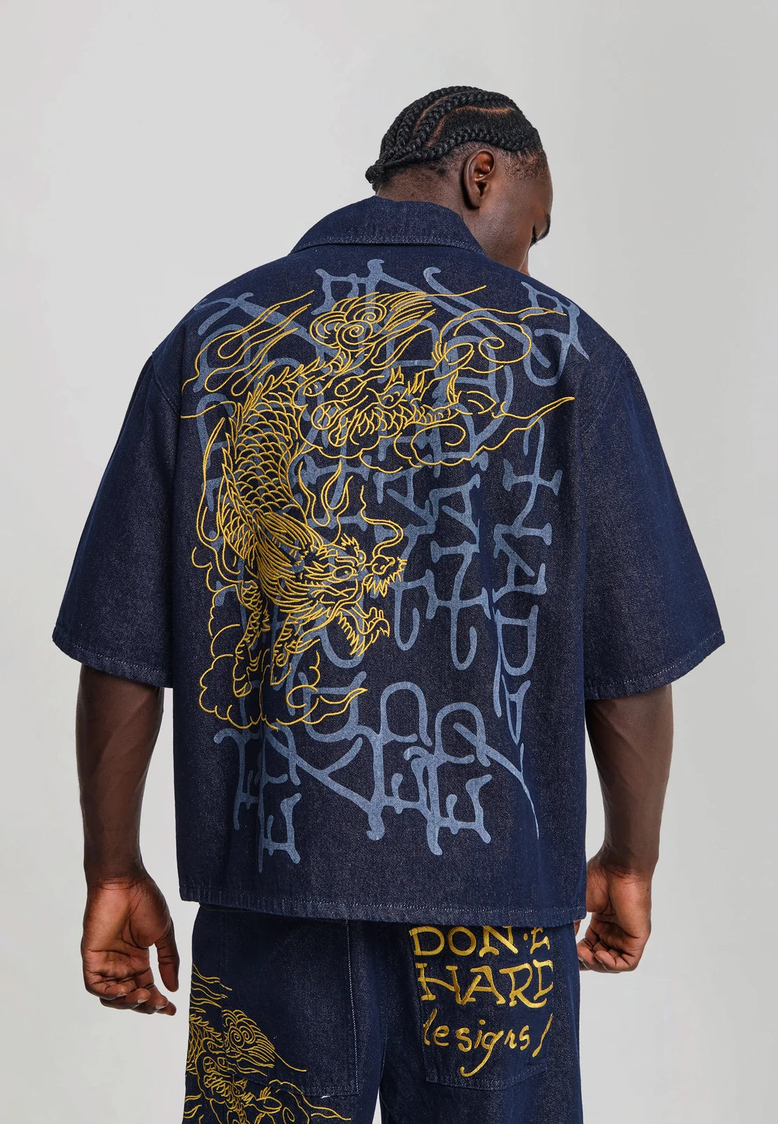 Camicia Denim Dragon Ed Hardy