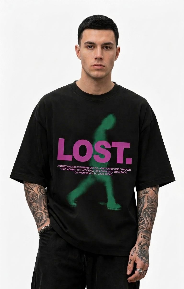 T-shirt Lost Nera