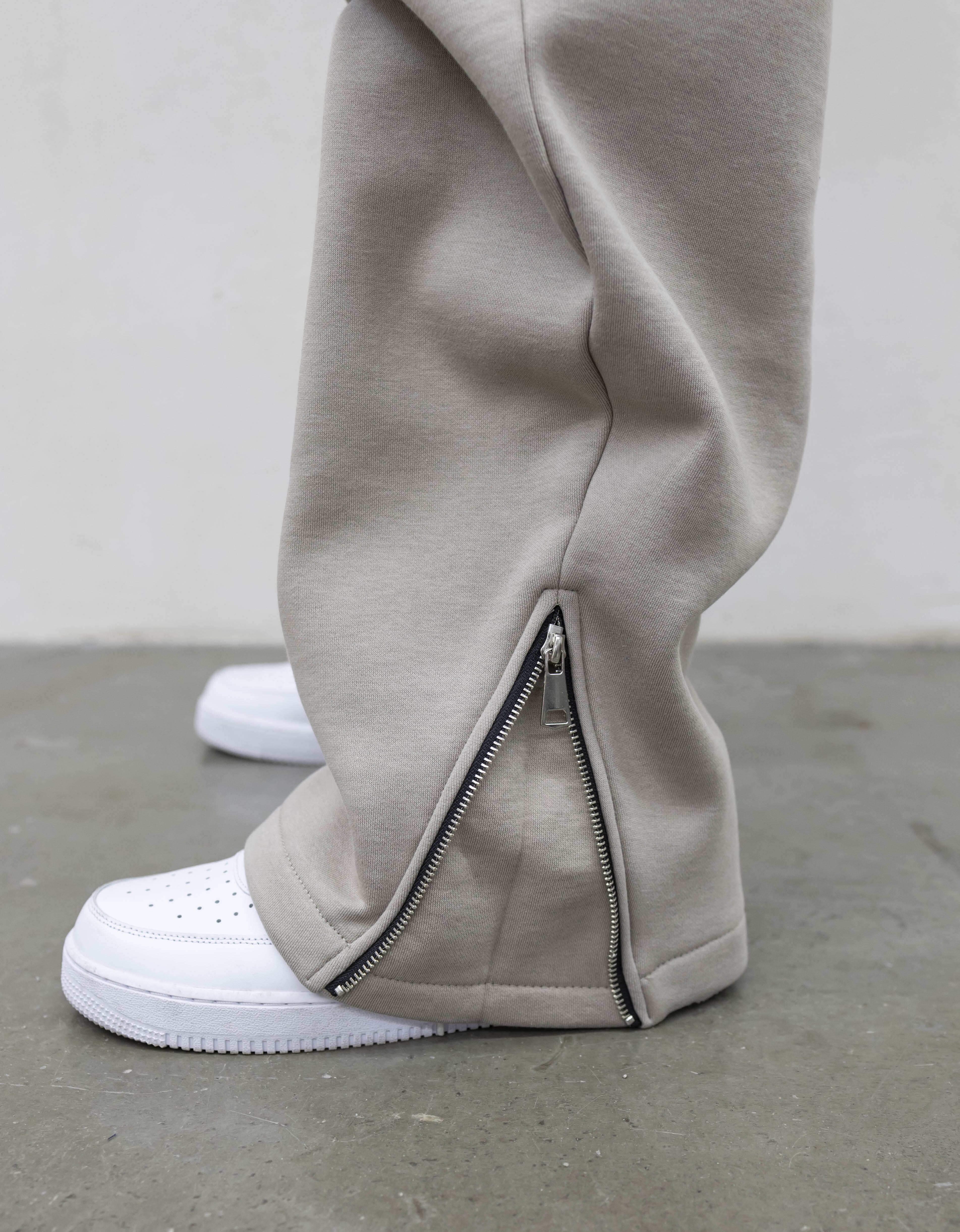 Pantalone Tuta Balloon con Zip Regolabile Sabbia