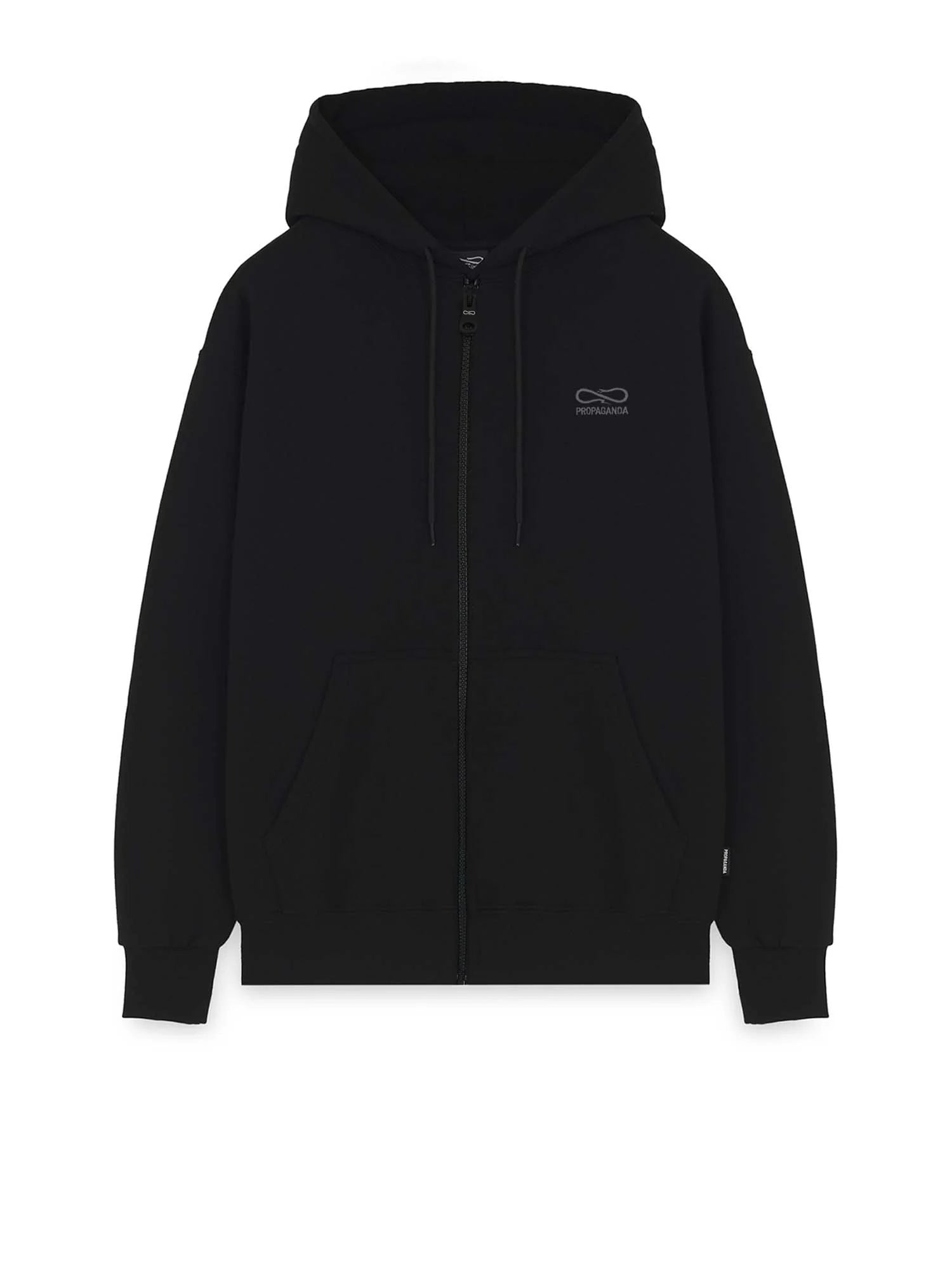 Felpa Propaganda Logo Embroidery Nera