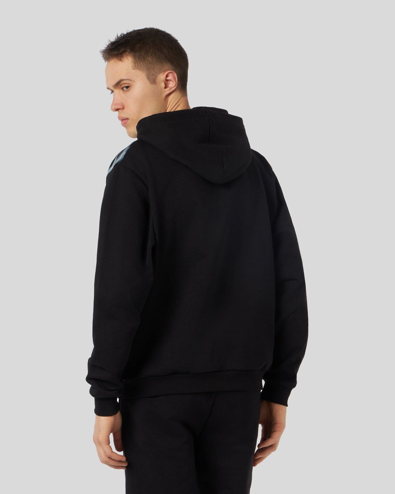 Phobia Felpa Nera Con Fulmini Laterali Bianchi