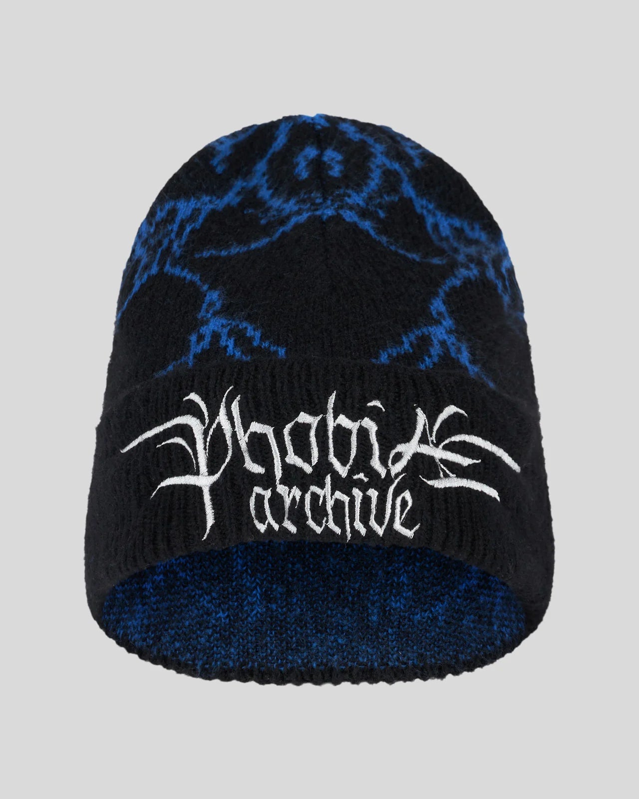Phobia cappello nero con fulmini blu