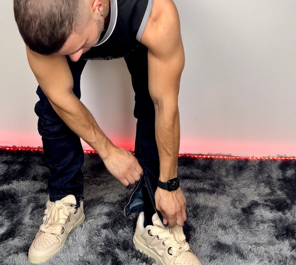 Pantalone di Jeans zip distruct denim scuro - EFFEMME EXCLUSIVE LAB