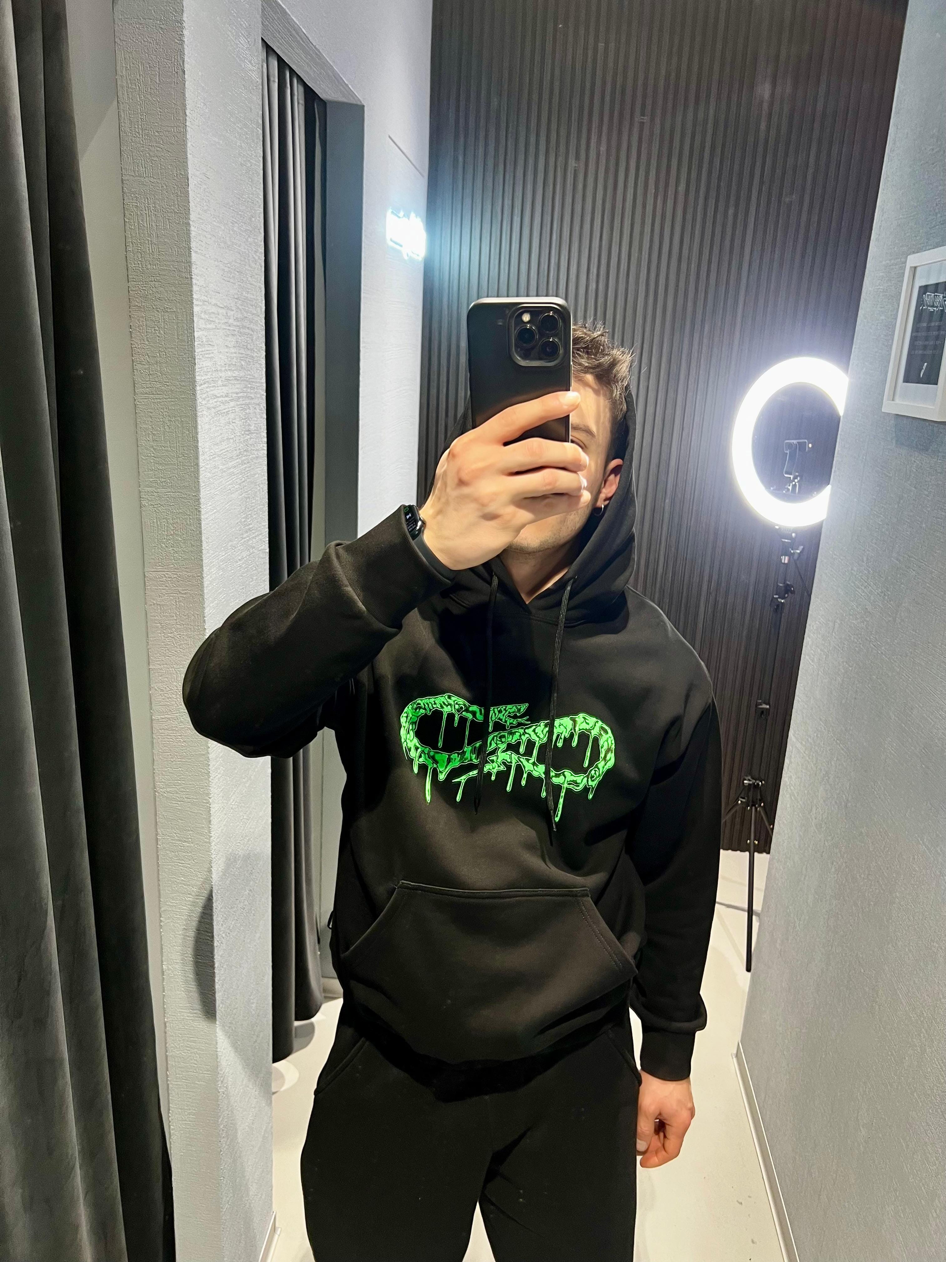 Felpa Propaganda Logo Slime Hoodie Black