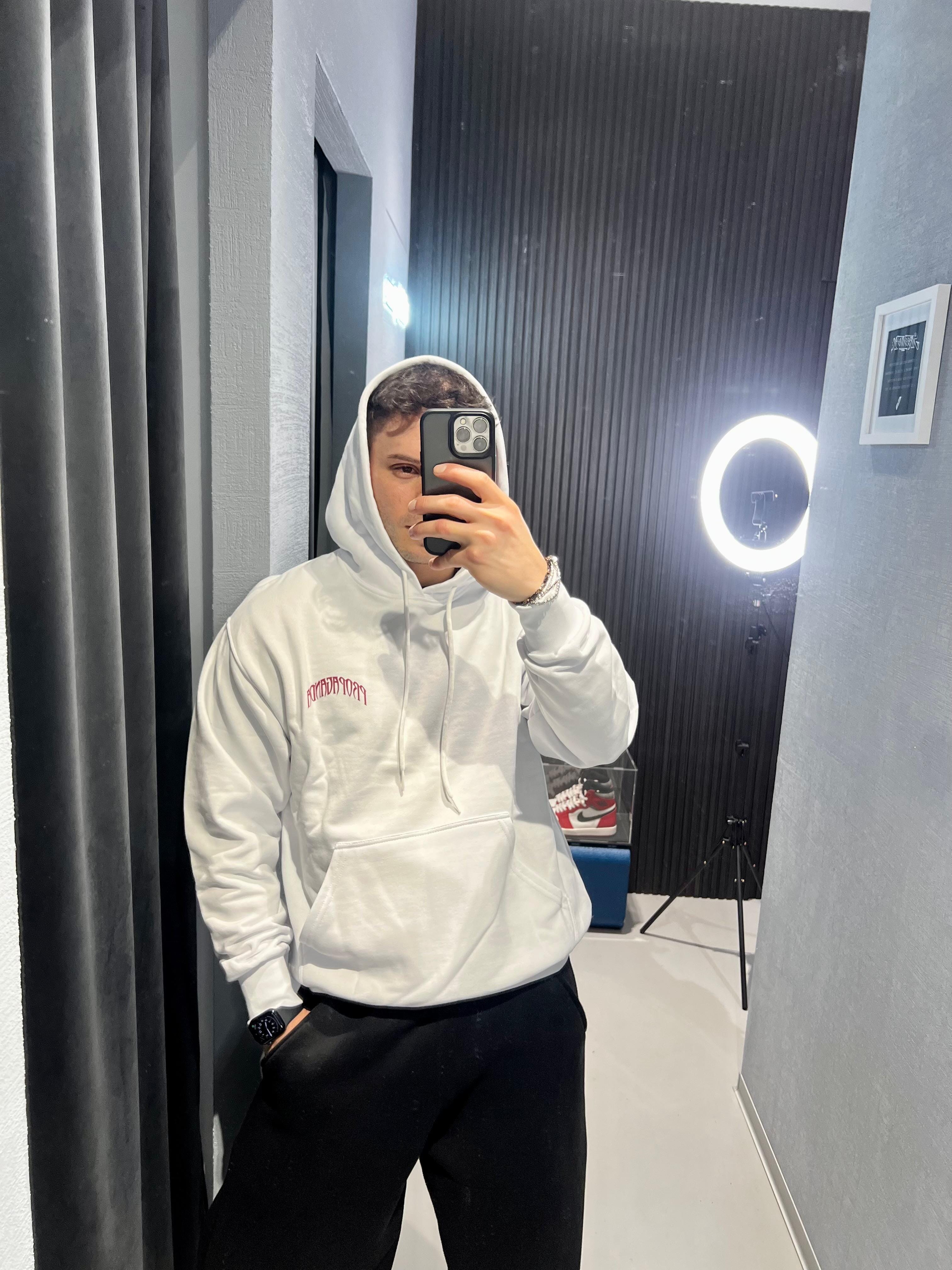 Felpa Propaganda Triangle Web Hoodie white