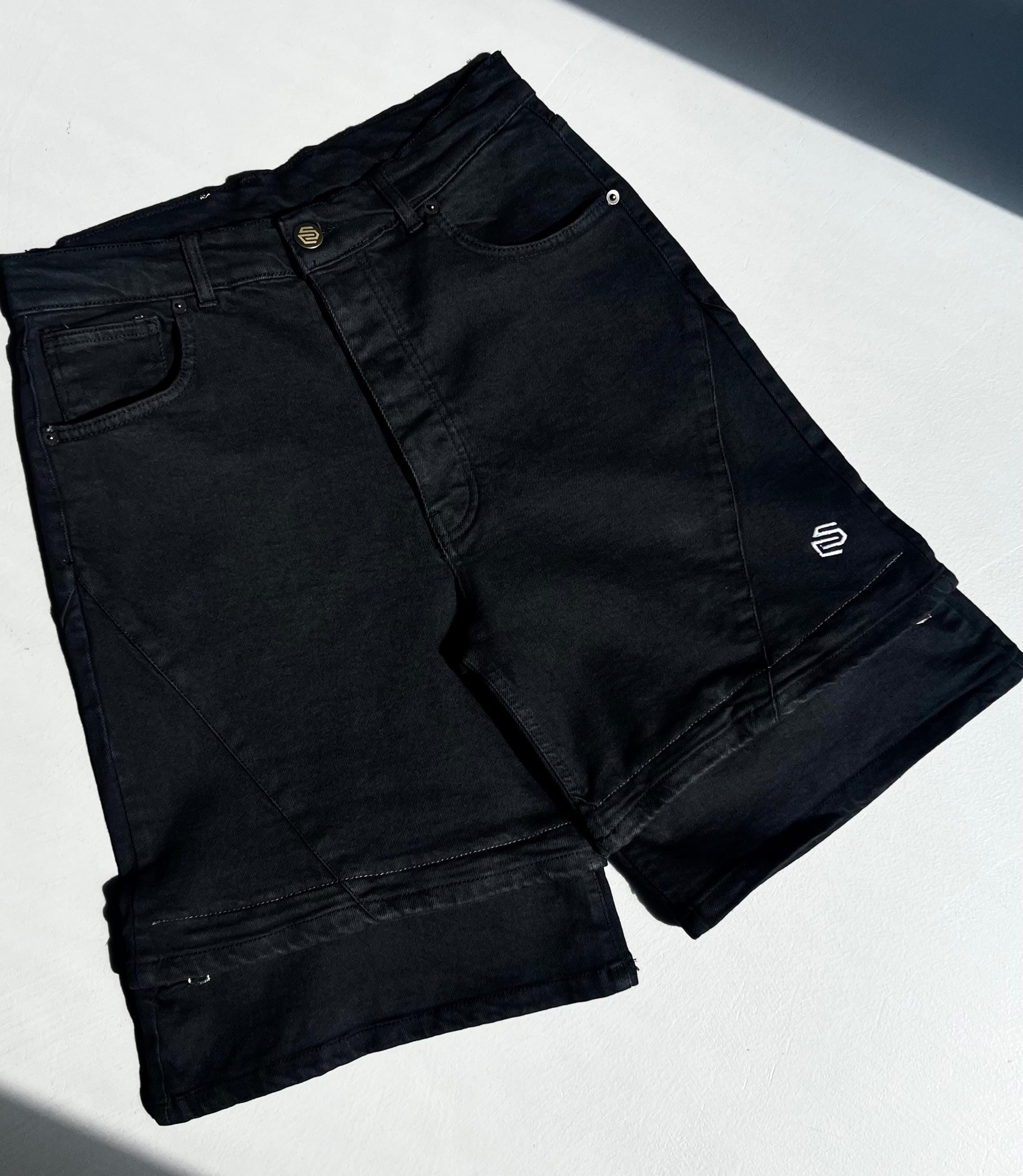 CAPTO Short – Denim modulabile Black