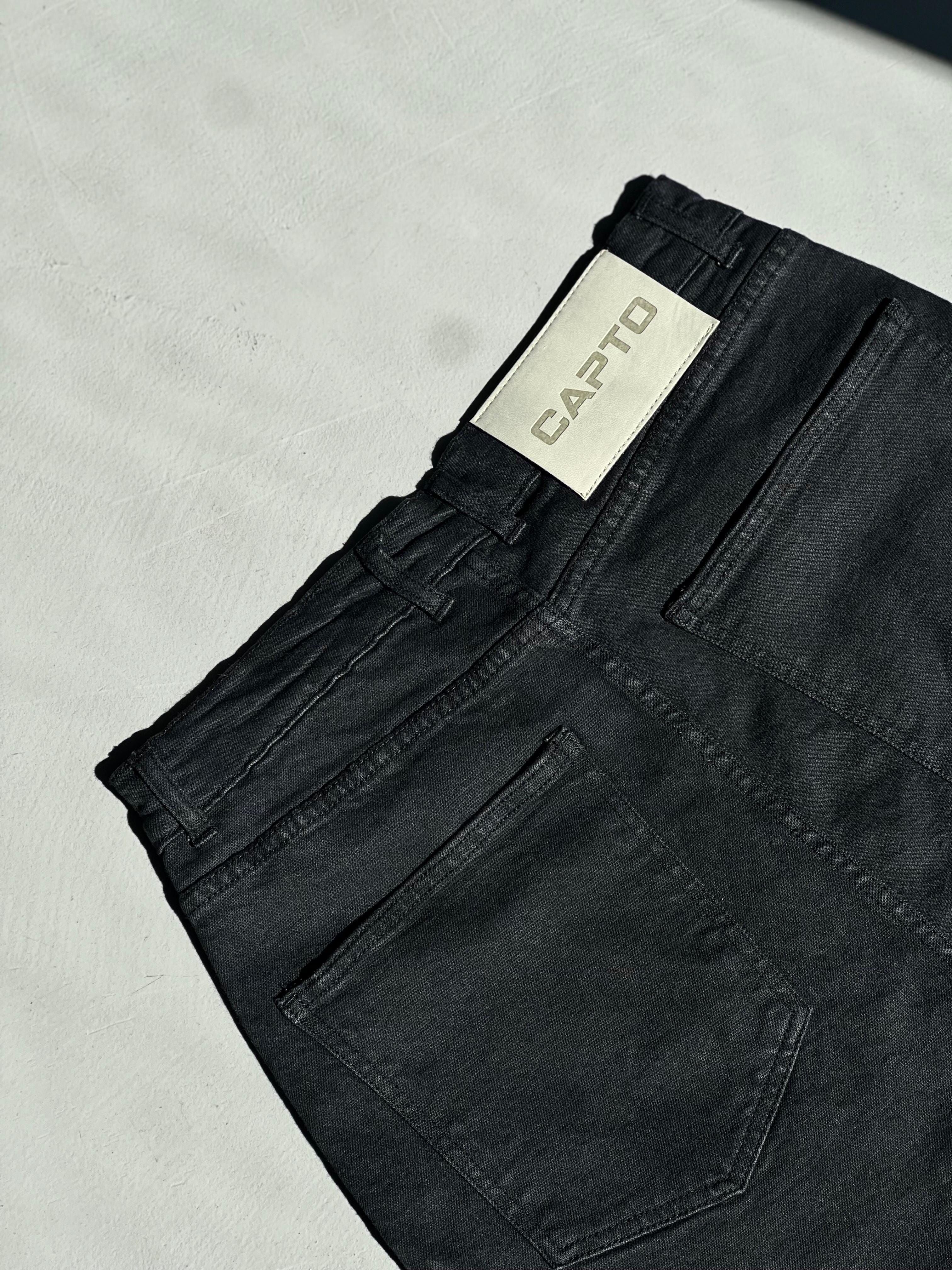 CAPTO Short – Denim modulabile Black