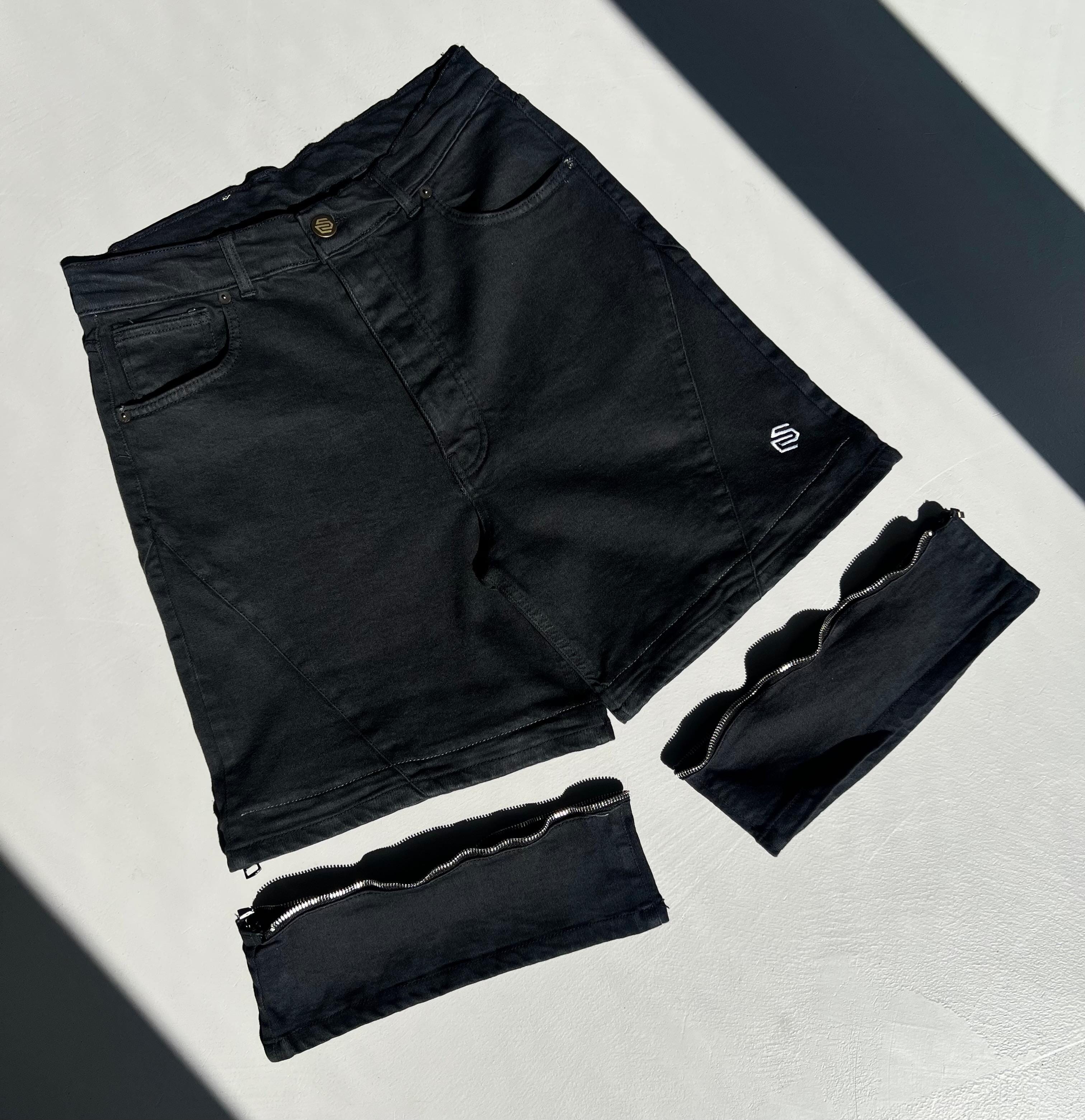 CAPTO Short – Denim modulabile Black