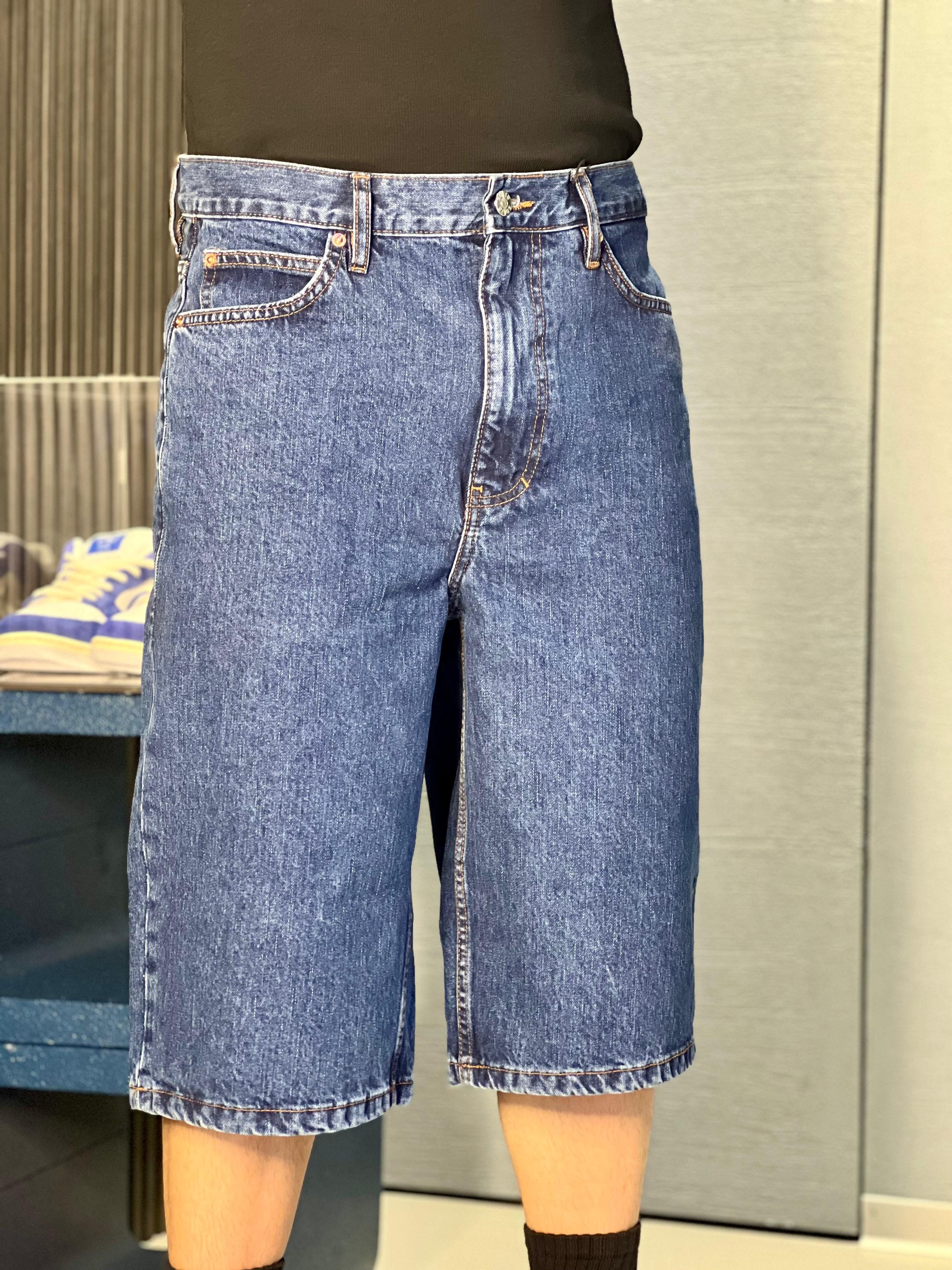 Short Tommy solid denim