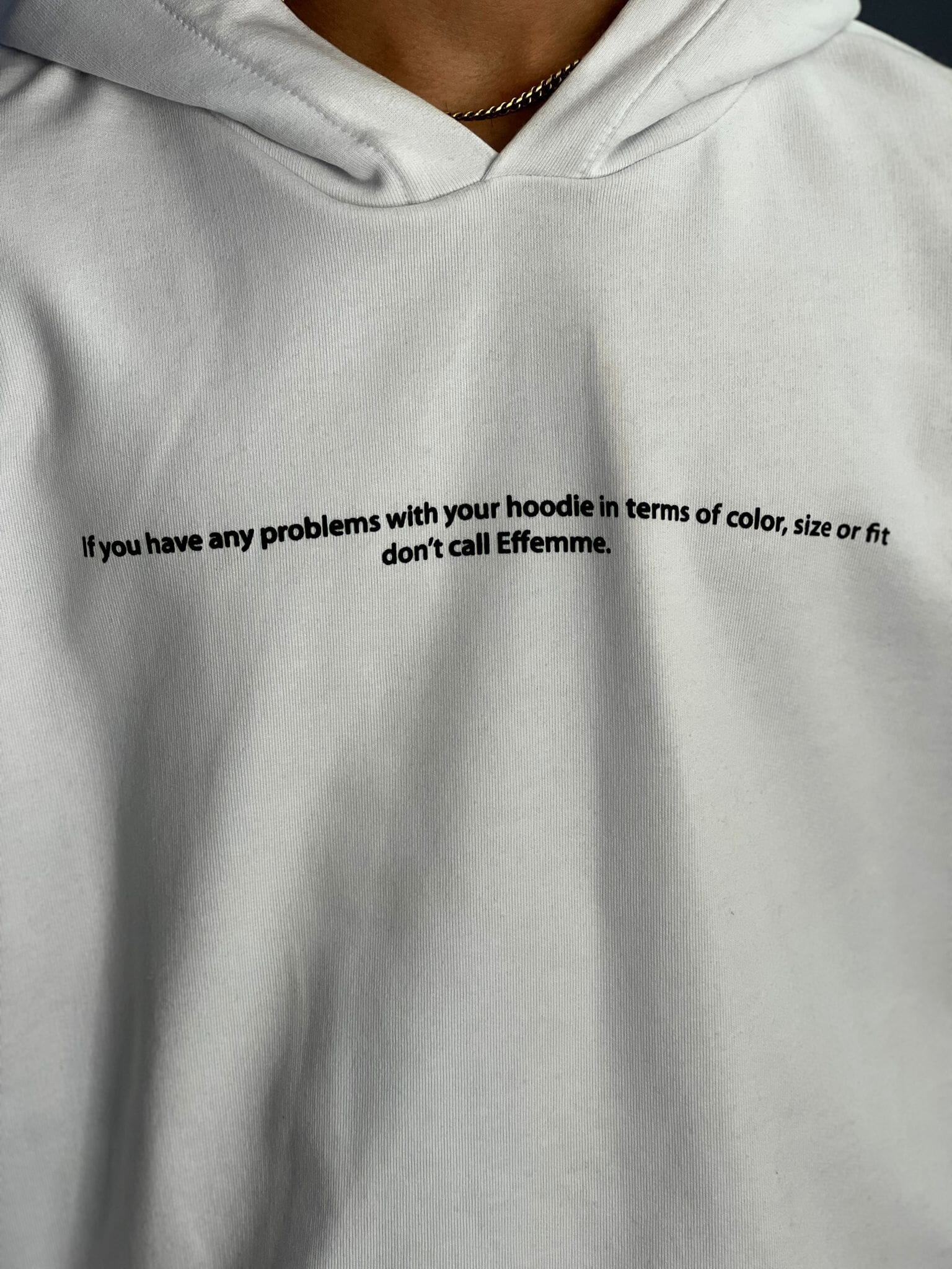 Felpa Problems Effemme Bianca