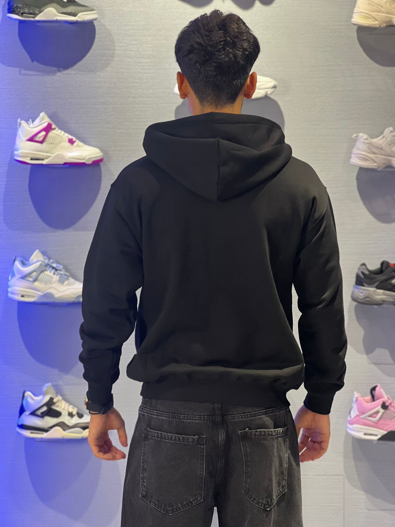 Felpa Propaganda Logo Embroidery Nera