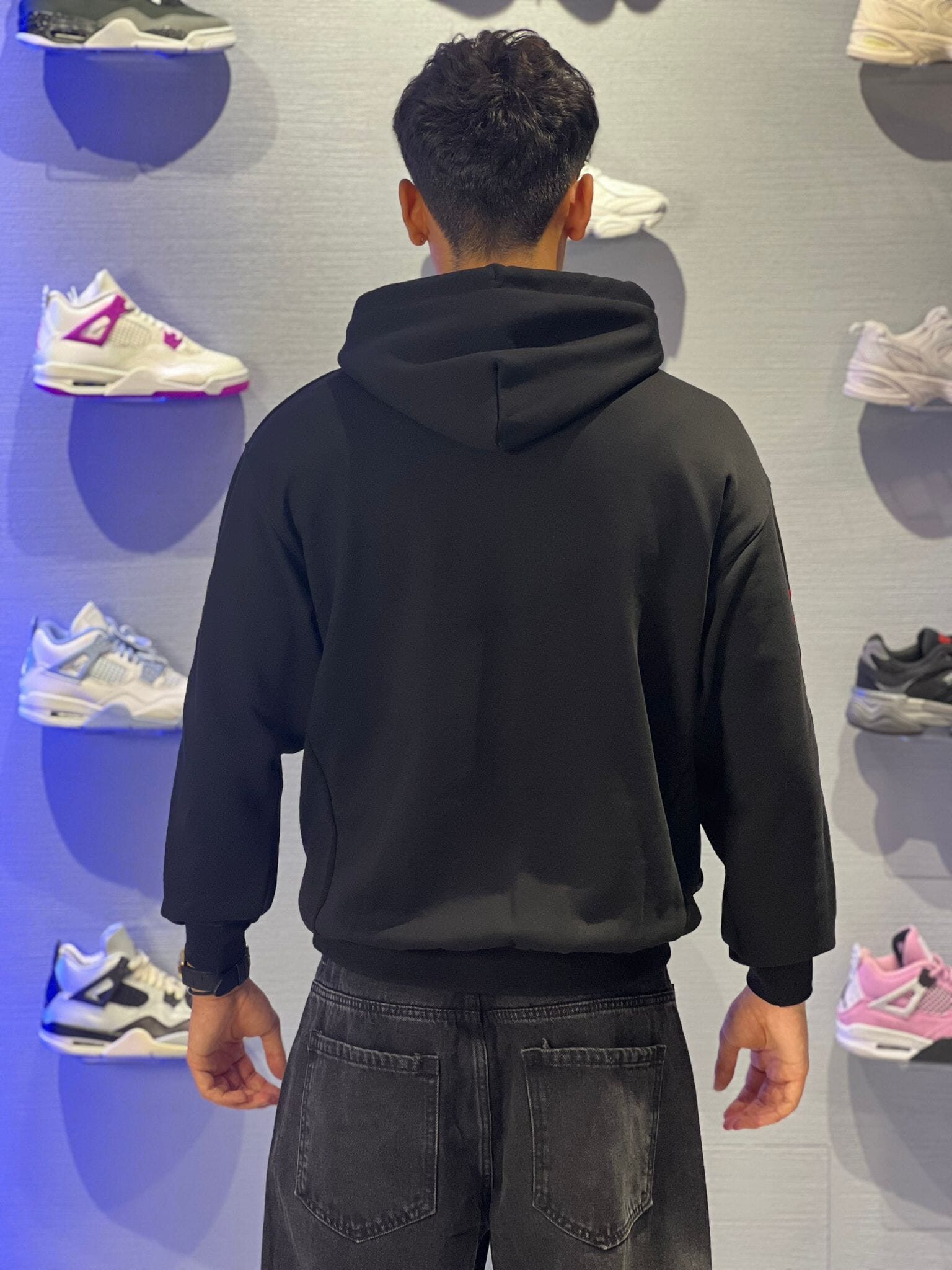 Felpa Propaganda Script Embroidery Nera