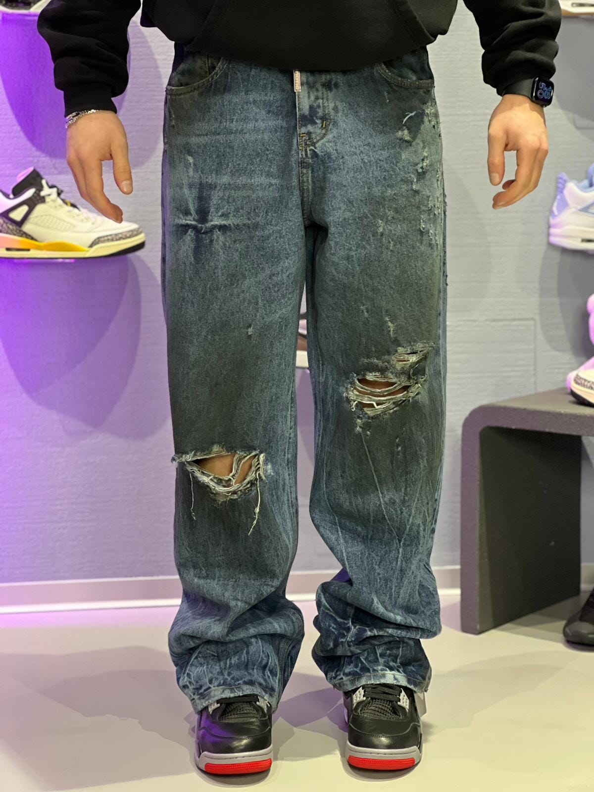 Jeans Baggy Premium Blu Cianotic