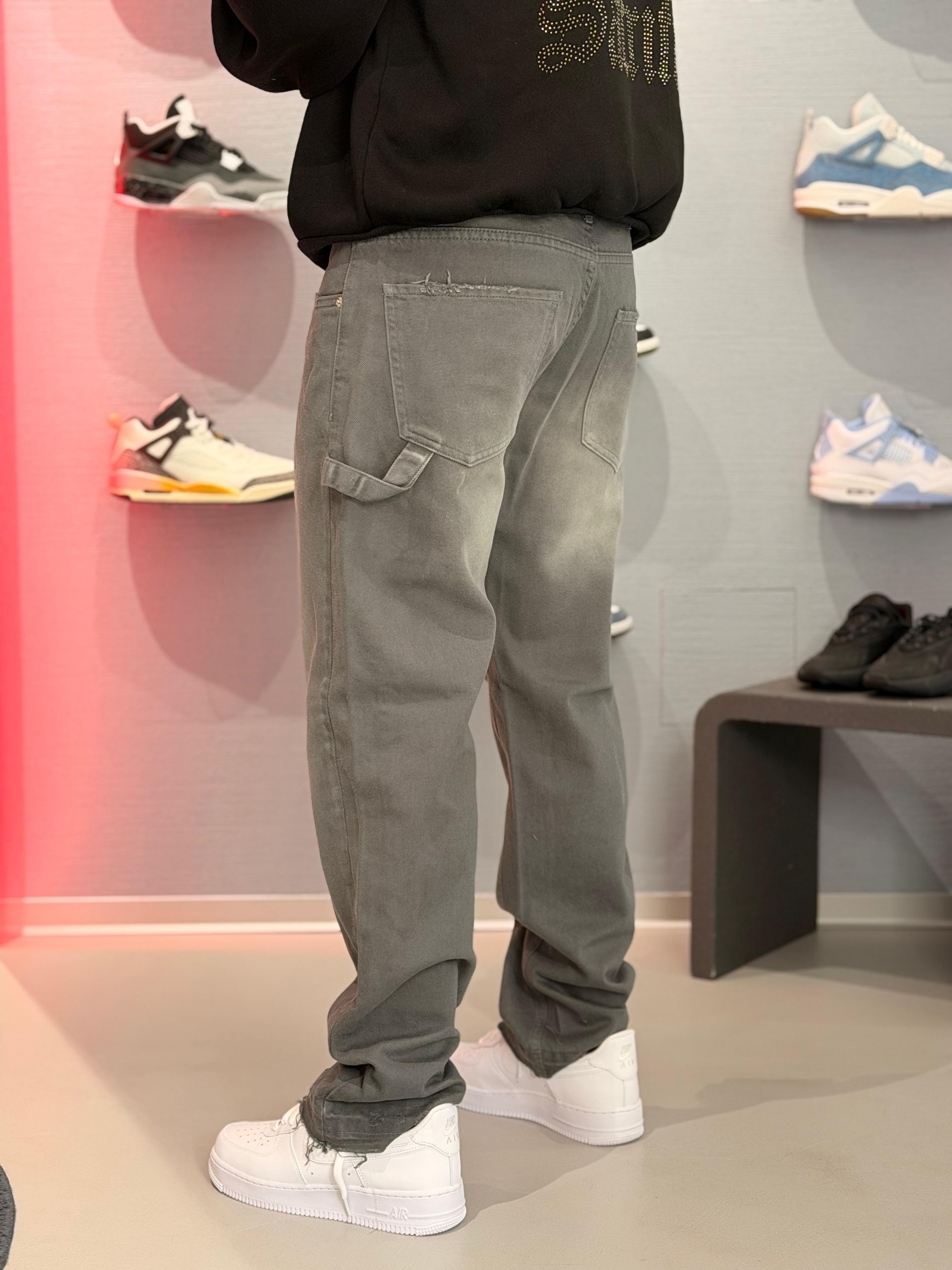 Jeans Straight Fit Raid Grigio Cianotic