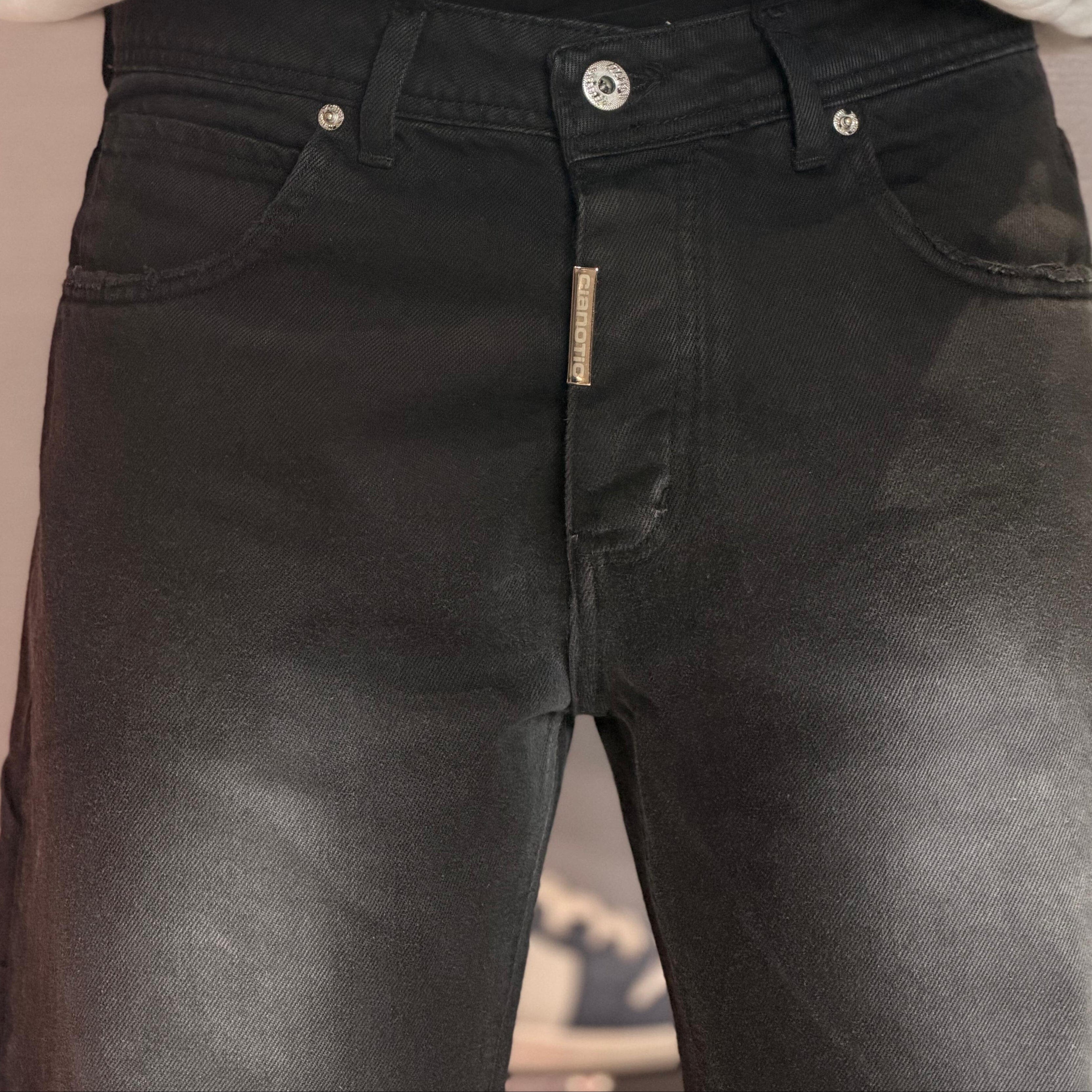 Jeans Straight Fit Raid Nero Cianotic