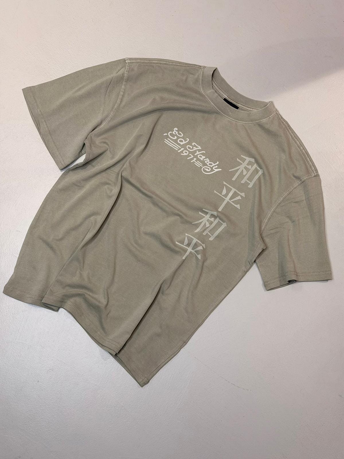 T-shirt Ed Hardy Washed Snake Charmer Green