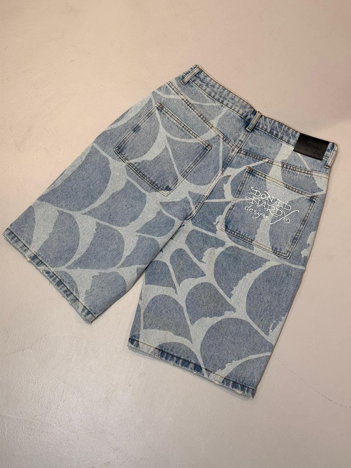 Short Ed Hardy Gothic Cobweb