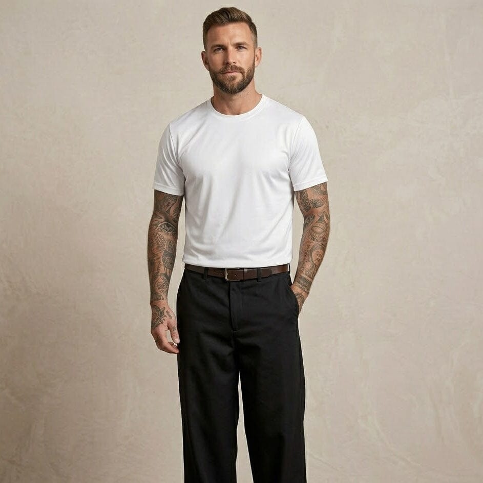 T-shirt Filo di Scozia Bianca