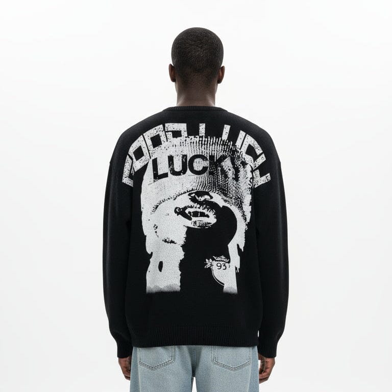 Maglione “Good Luck” Nero