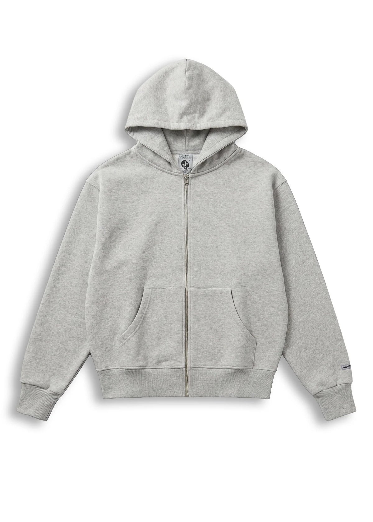 Felpa Zip Tex Premium Minimal Couture Grigia