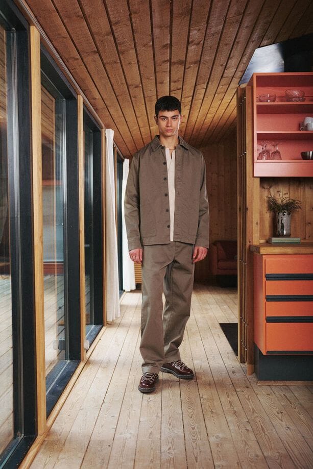 Pantalone classico Solid fango