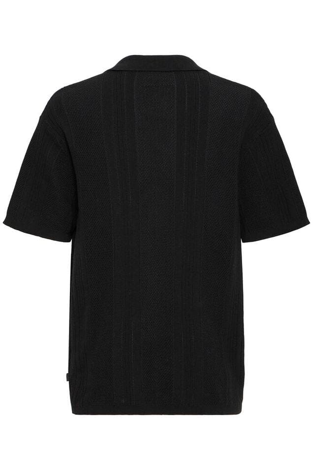 Polo traforata SOLID nera