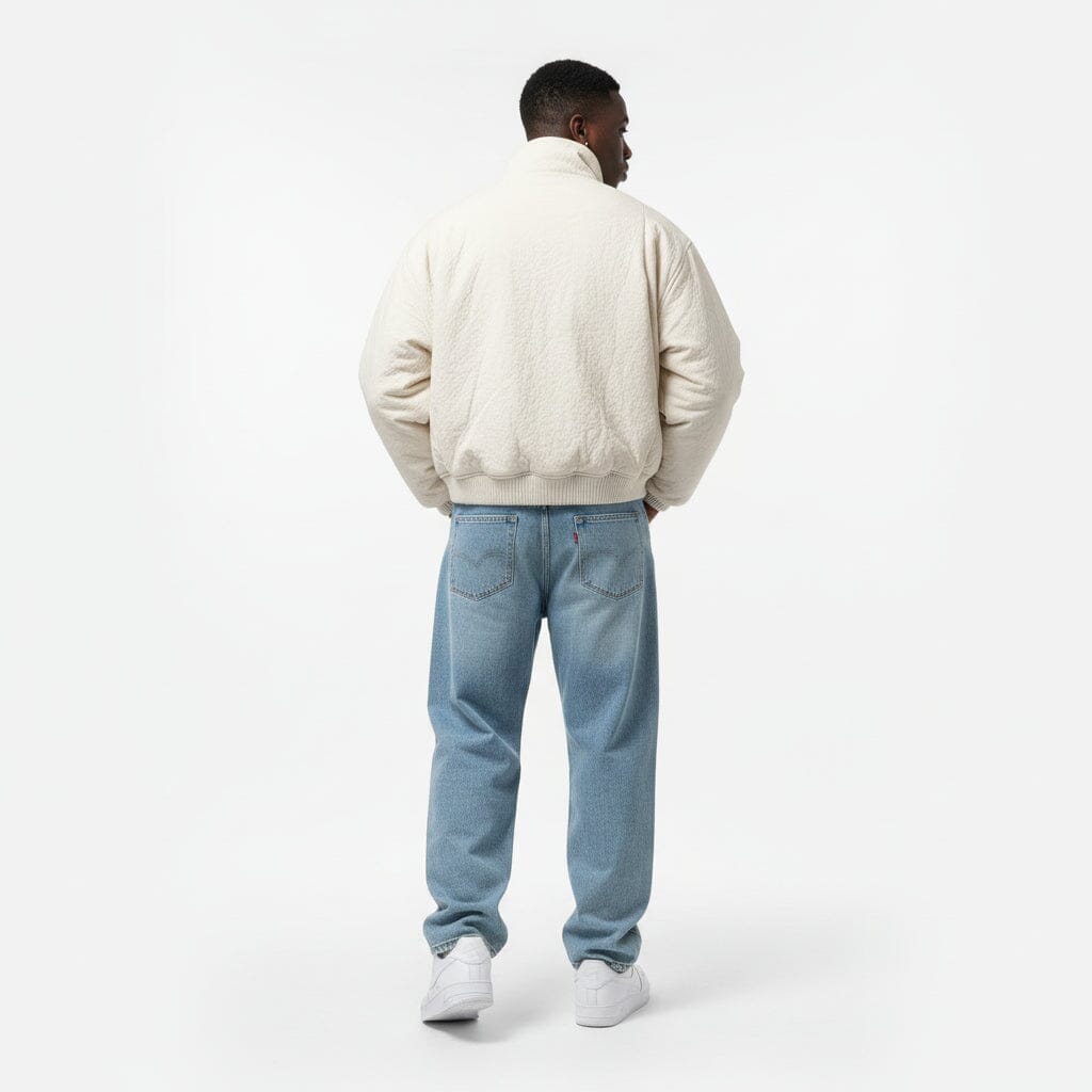 Bomber Streetwear panna - Stile e Comfort