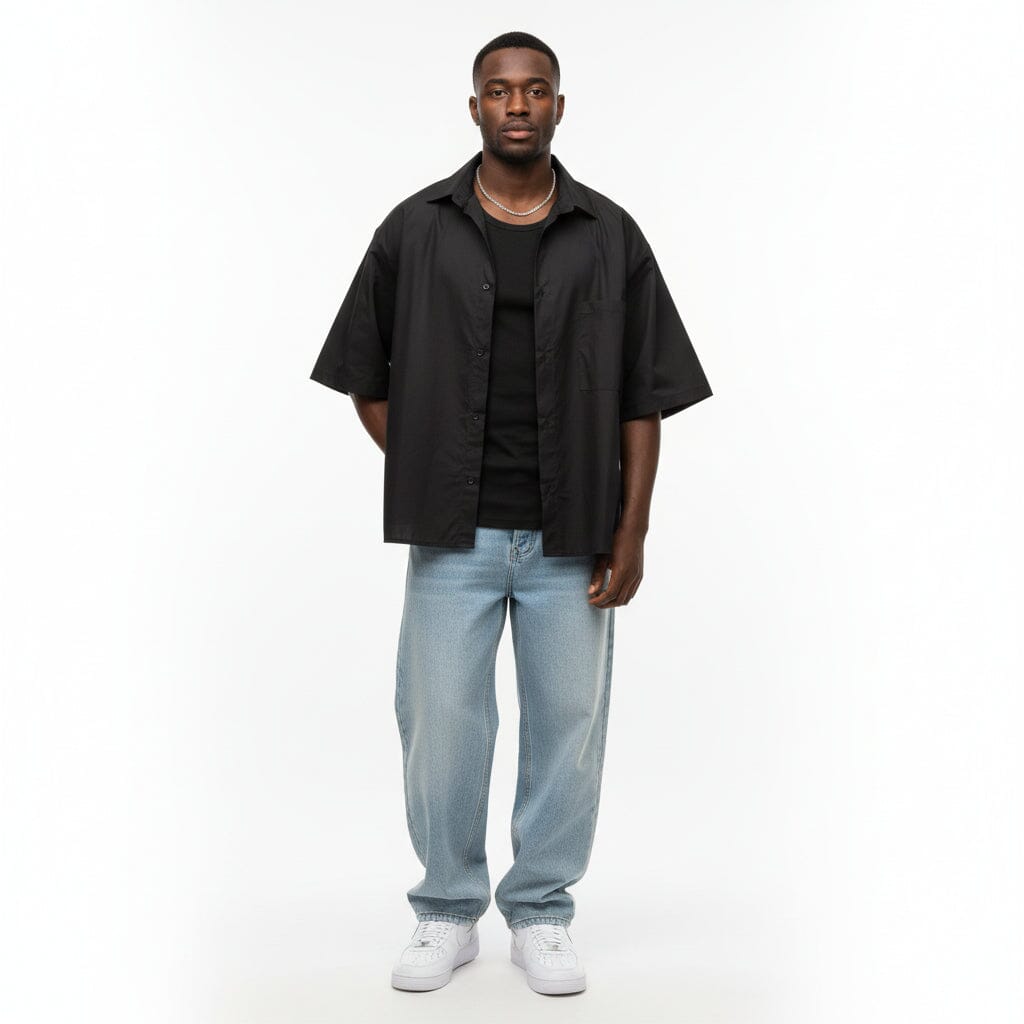 Camicia Boxy Black