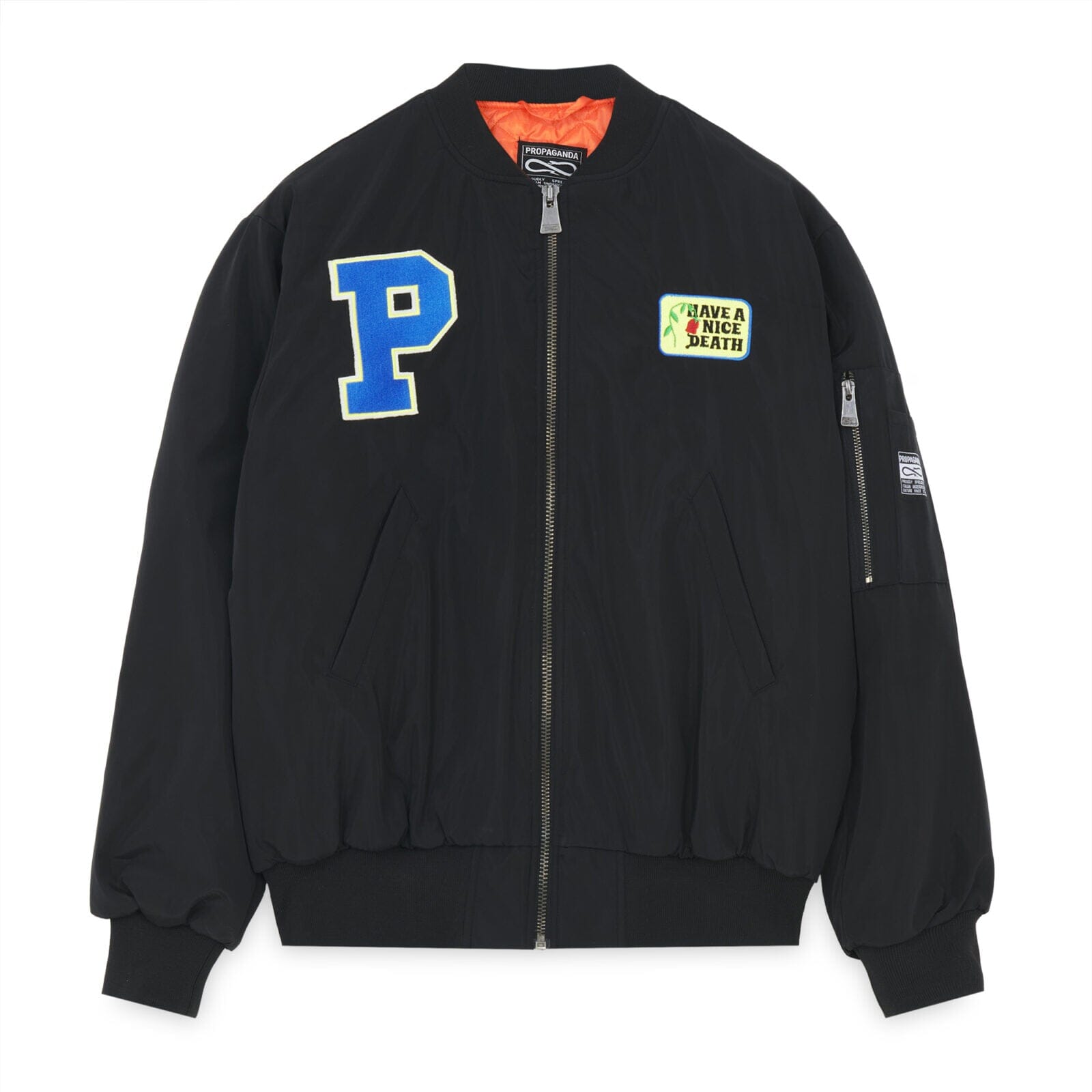 Giubotto Propaganda Monk Bomber Jacket Black