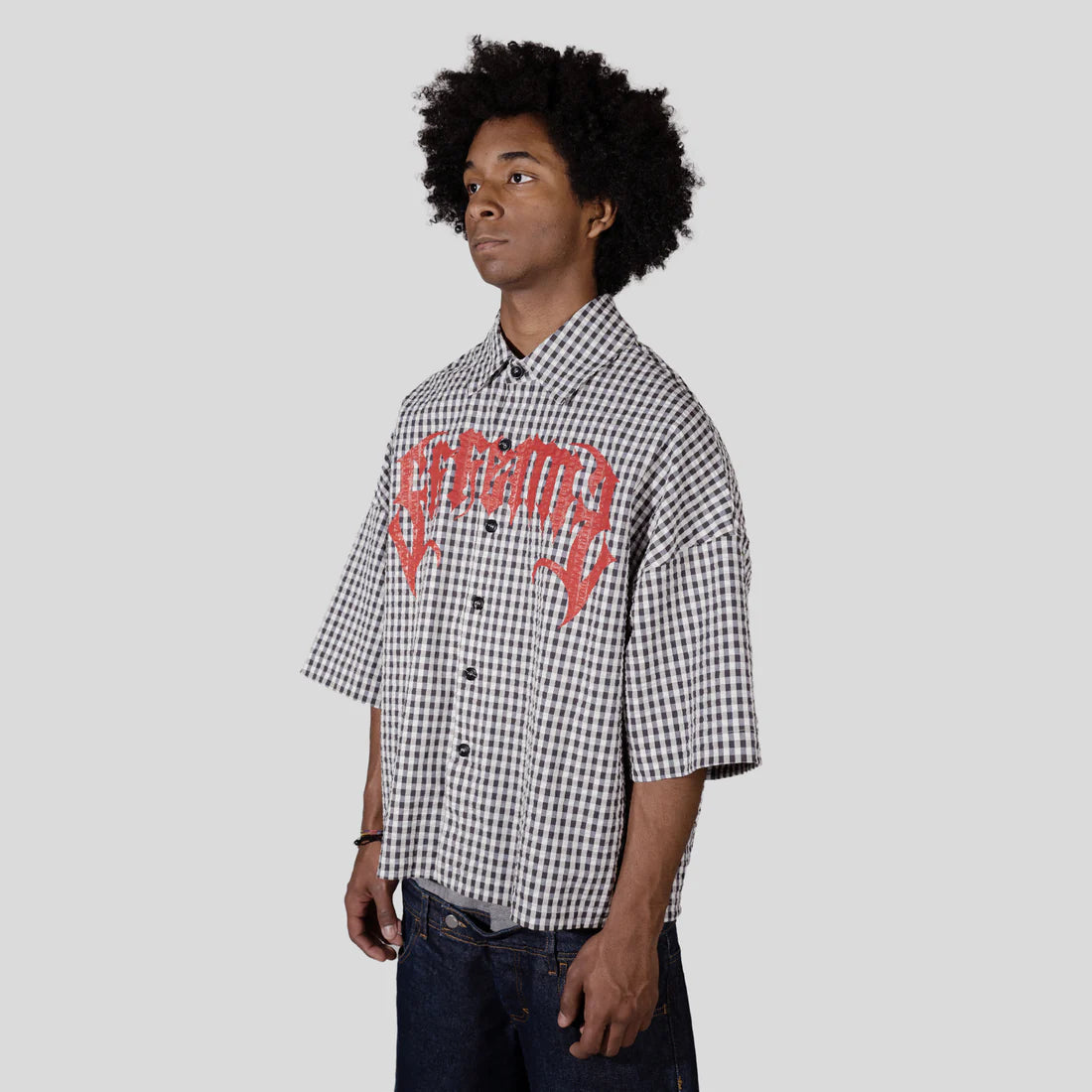 Camicia Effemme Goat Black And White