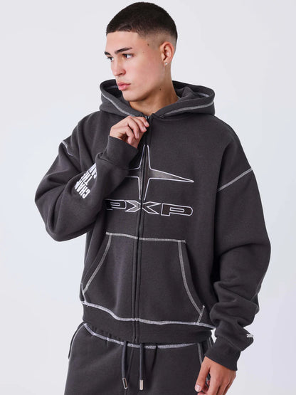 Coordinato Tuta PXP Uk Drip Grigia