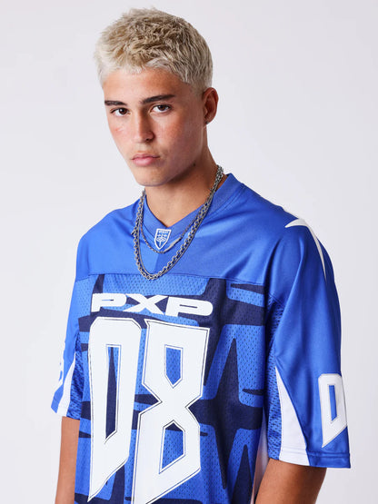 T-shirt Training con scollo a V PXP blu